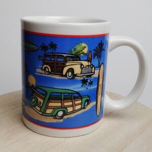 Woody Wagon Ceramic Coffee Mug by The Islander Group Hawaii